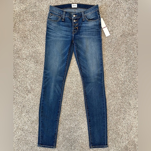 Hudson Jeans Ciara Super Skinny Exposed Button Low Rise Size 25 NWT $198 MSRP - Picture 10 of 14